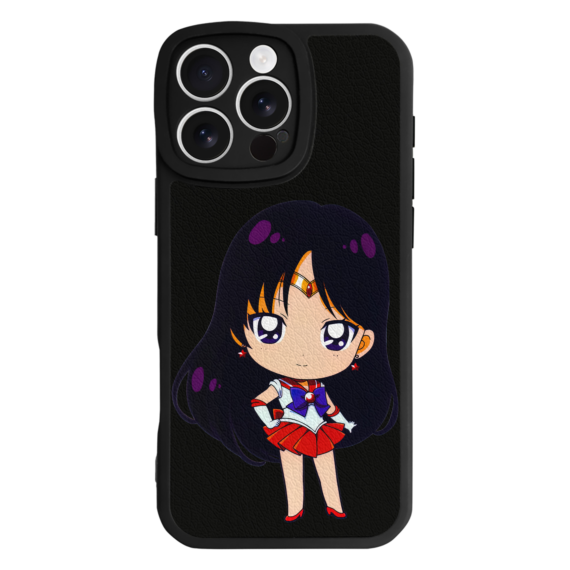 （画像用） 美少女戦士セーラームーン 火野レイ ひの レイ Sailor Moon Hino Rei （セーラーマーズ,Sailor Mars） 【iPhone 16シリーズ対応】シリコンスマホケース（レザー調） 材質：シリコン